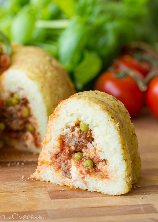 Sartù Di Riso (Meatball, Sausage, And Rice Timbale)