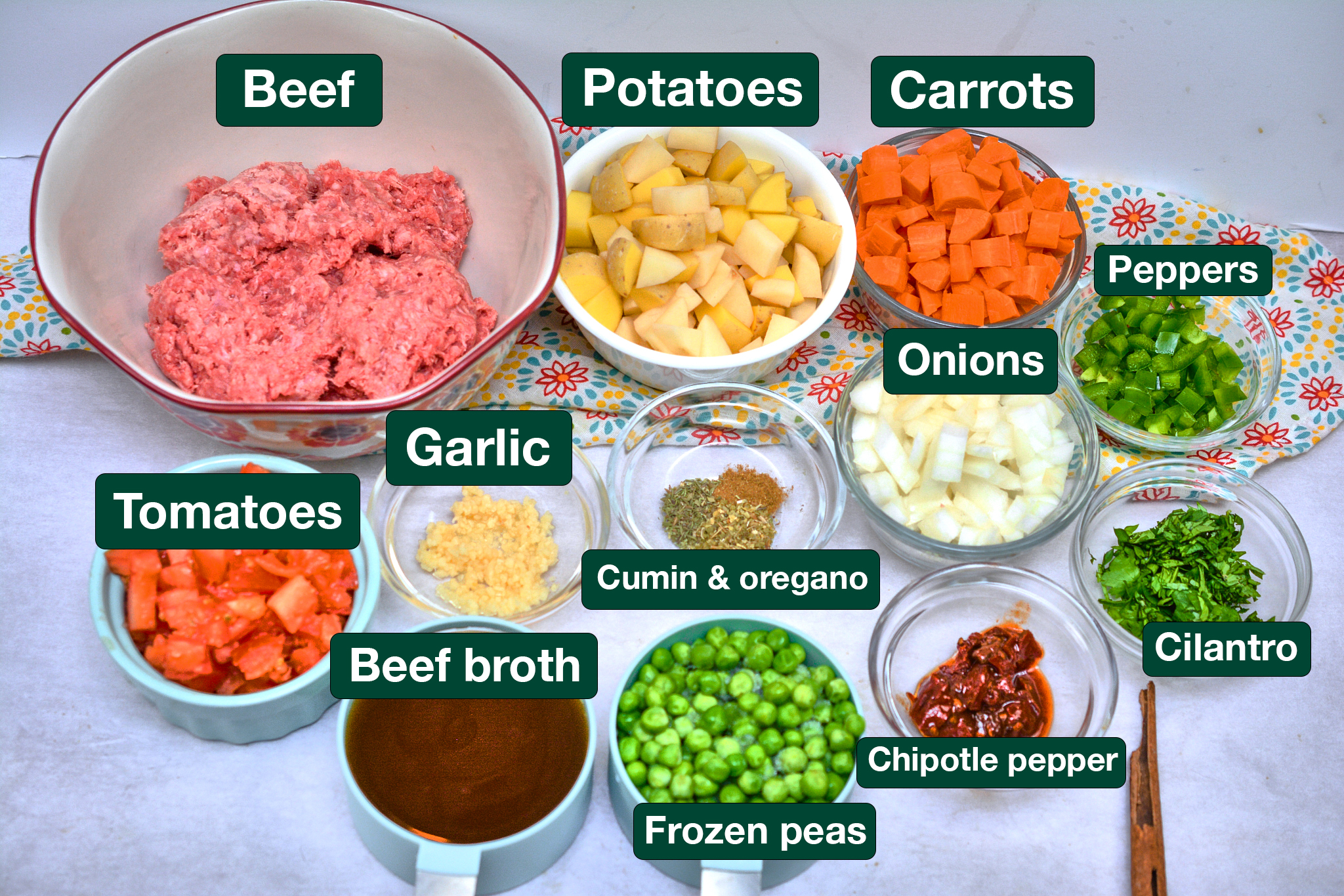 Mexican Picadillo Ingredients