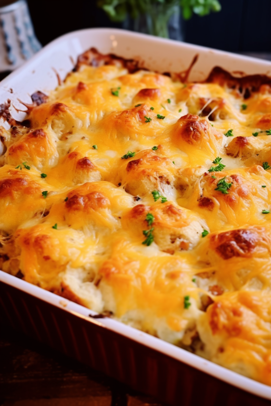 Chicken Bubble Biscuit Bake Casserole