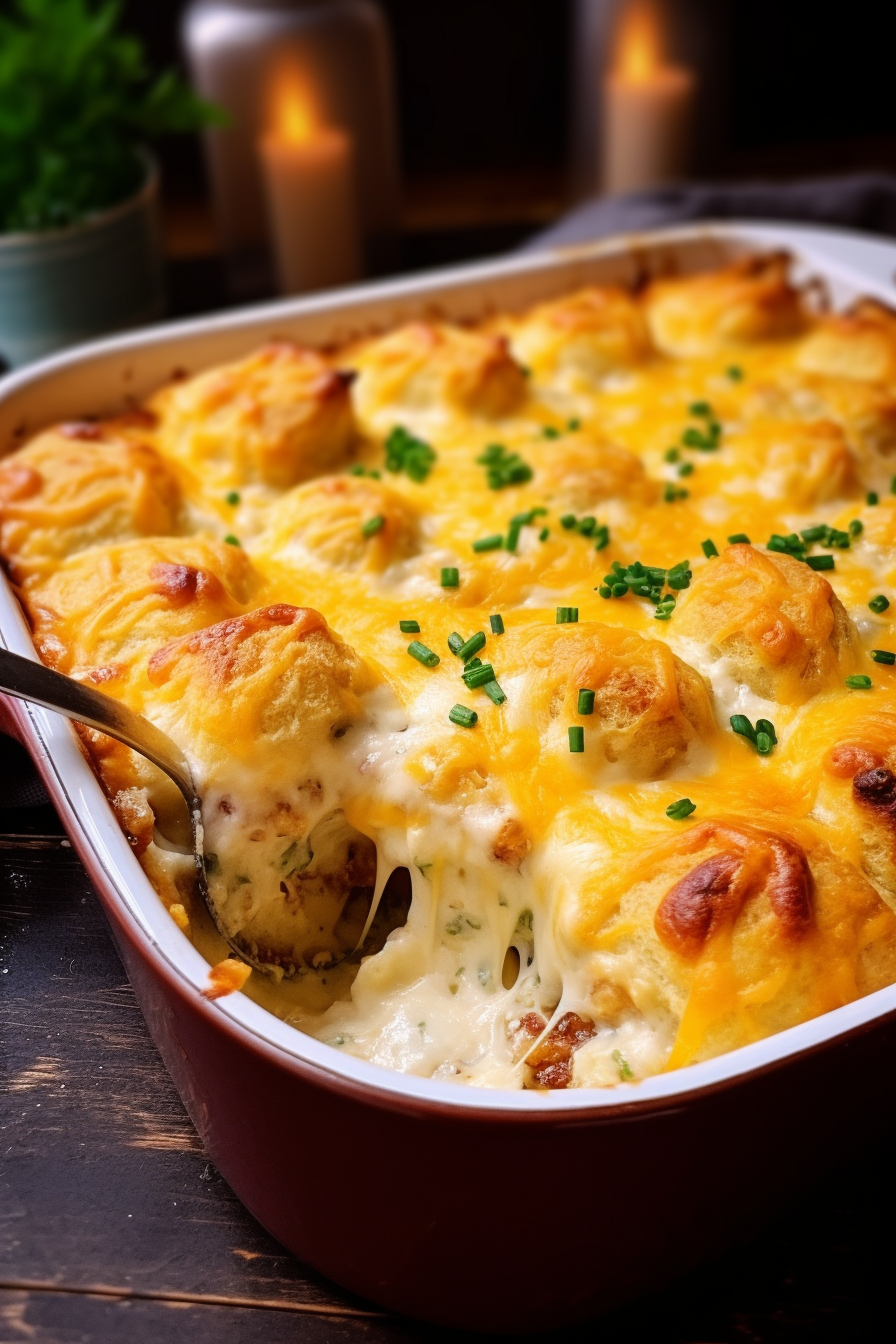 Chicken Bubble Biscuit Bake Casserole
