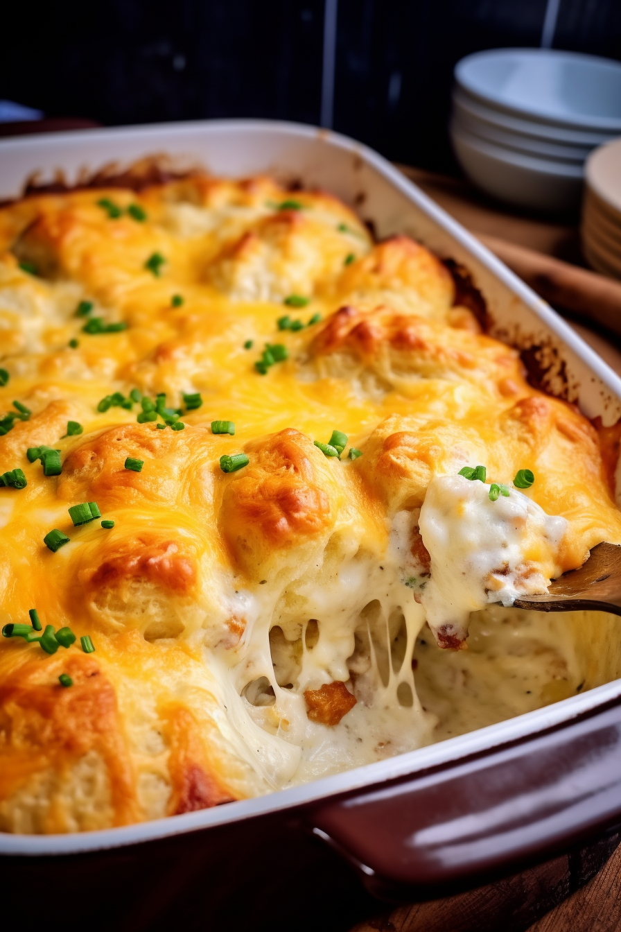 Chicken Bubble Biscuit Bake Casserole