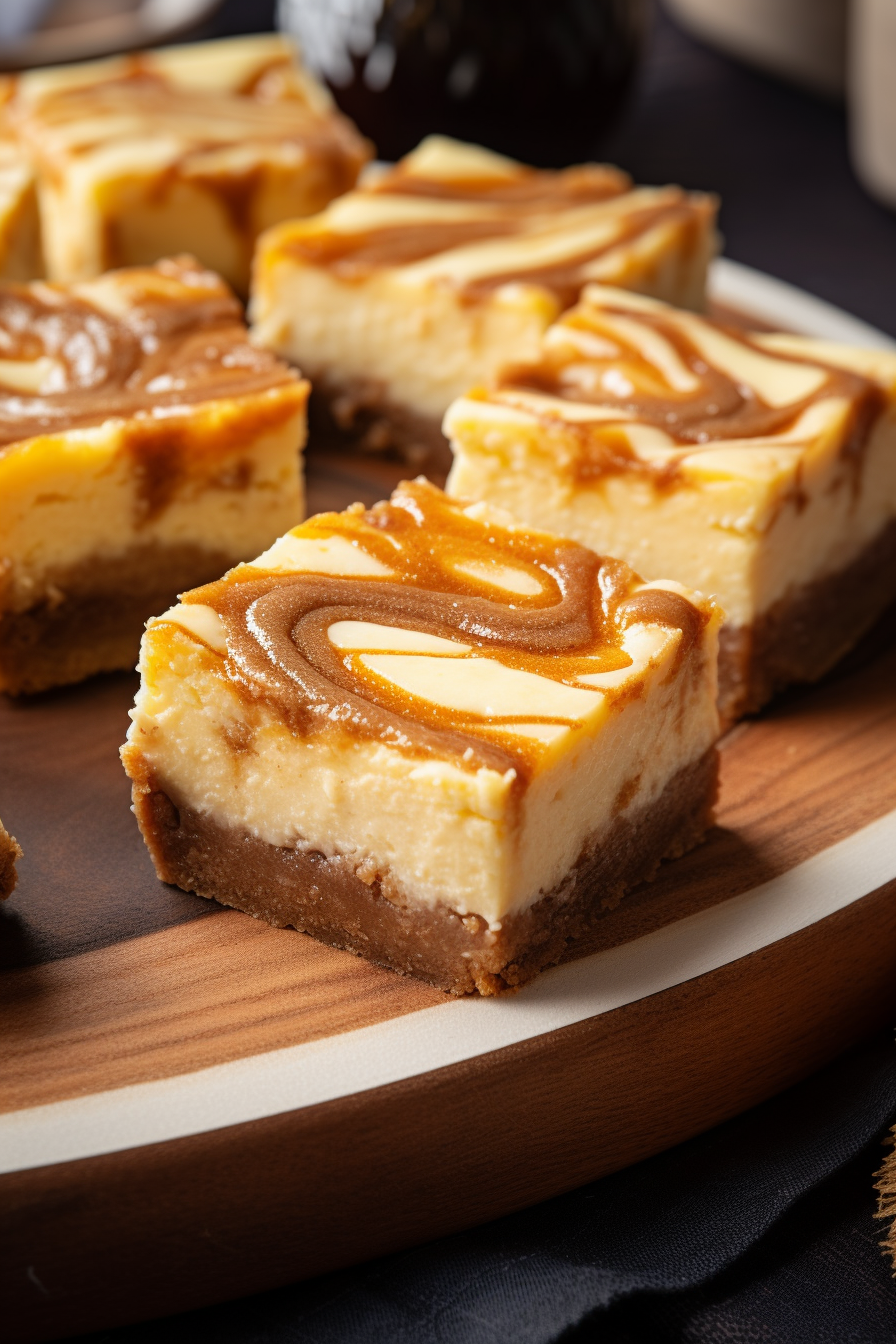 Blender Cinnamon Roll Cheesecake Bars