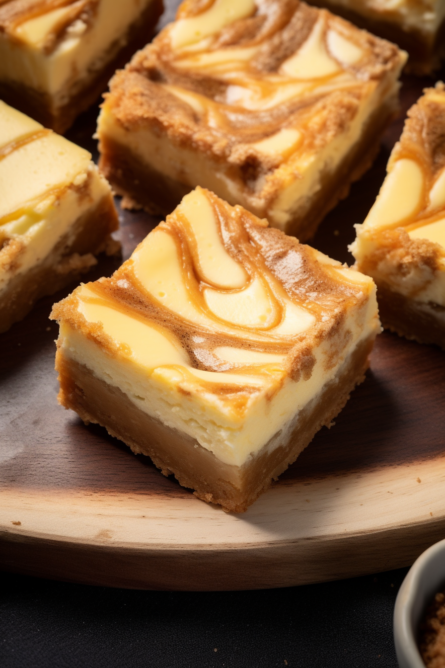Blender Cinnamon Roll Cheesecake Bars