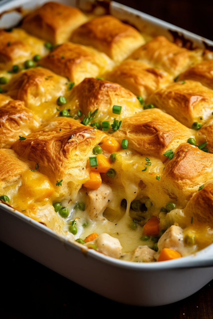 Chicken Pot Pie Bubble Up Casserole