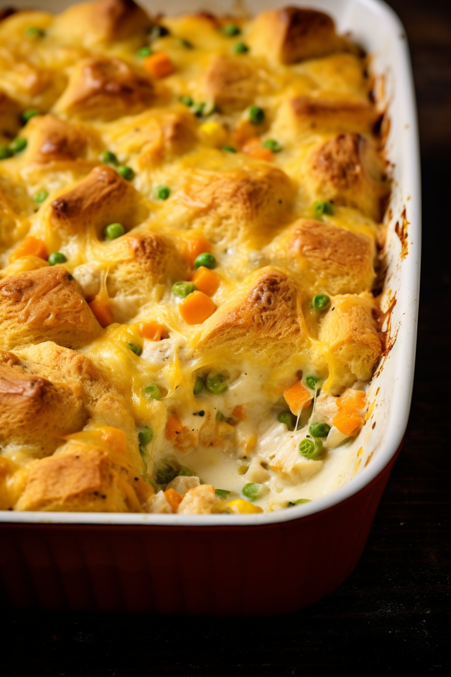 Chicken Pot Pie Bubble Up Casserole