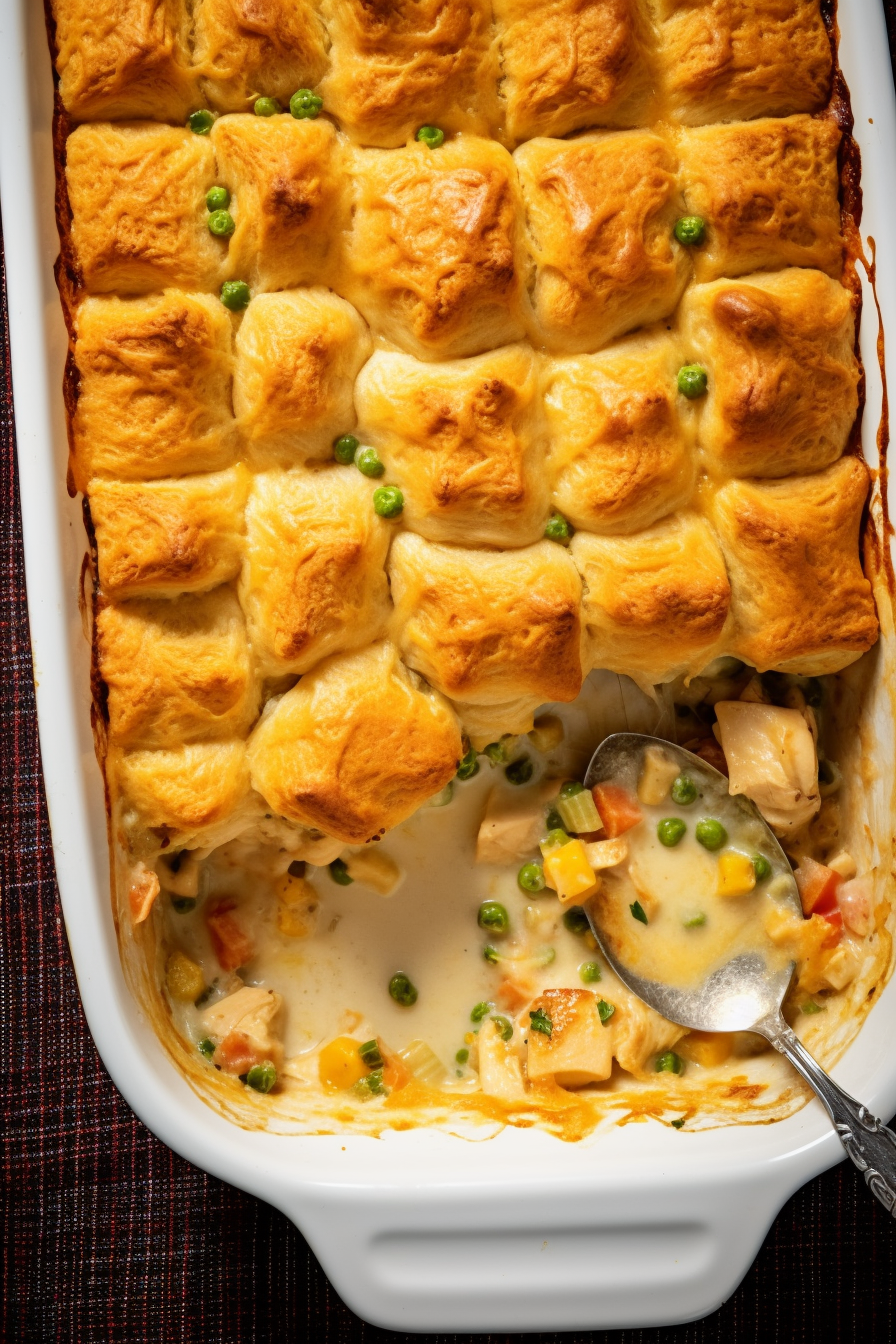 Chicken Pot Pie Bubble Up Casserole