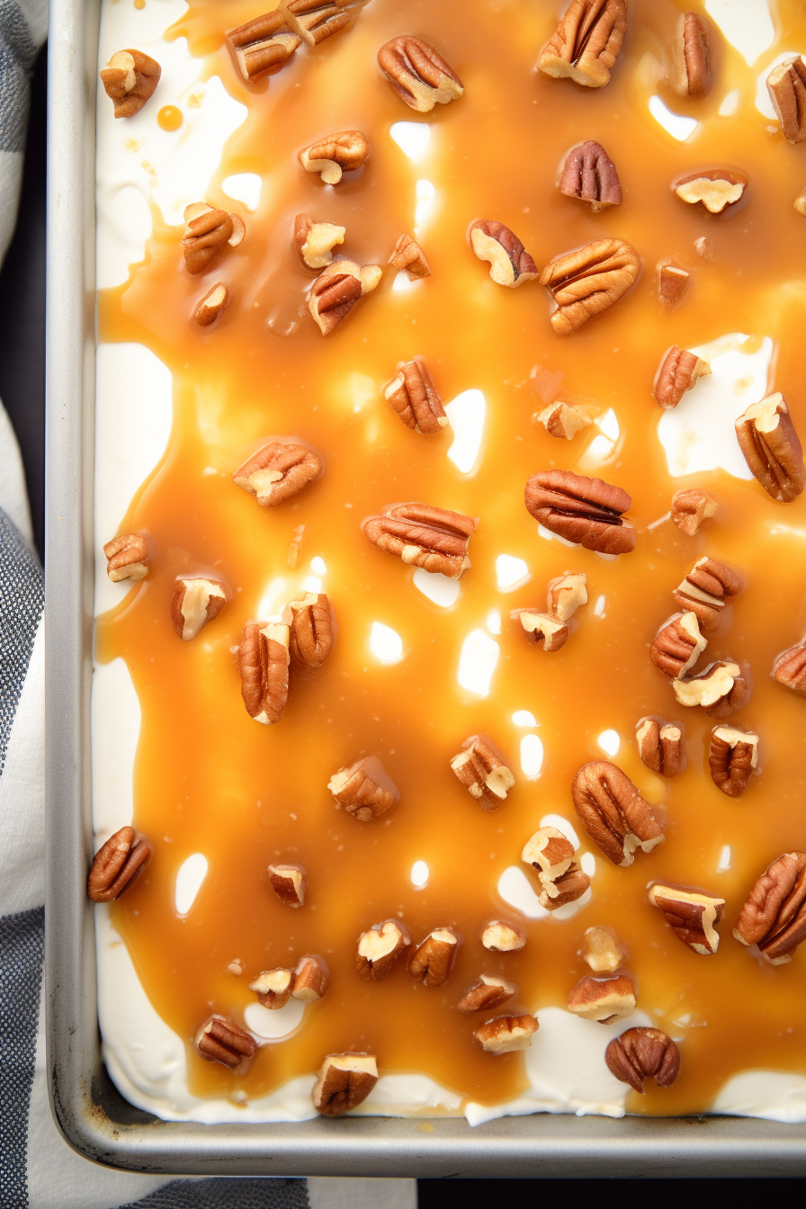 Caramel Carrot Cake Poke Cake