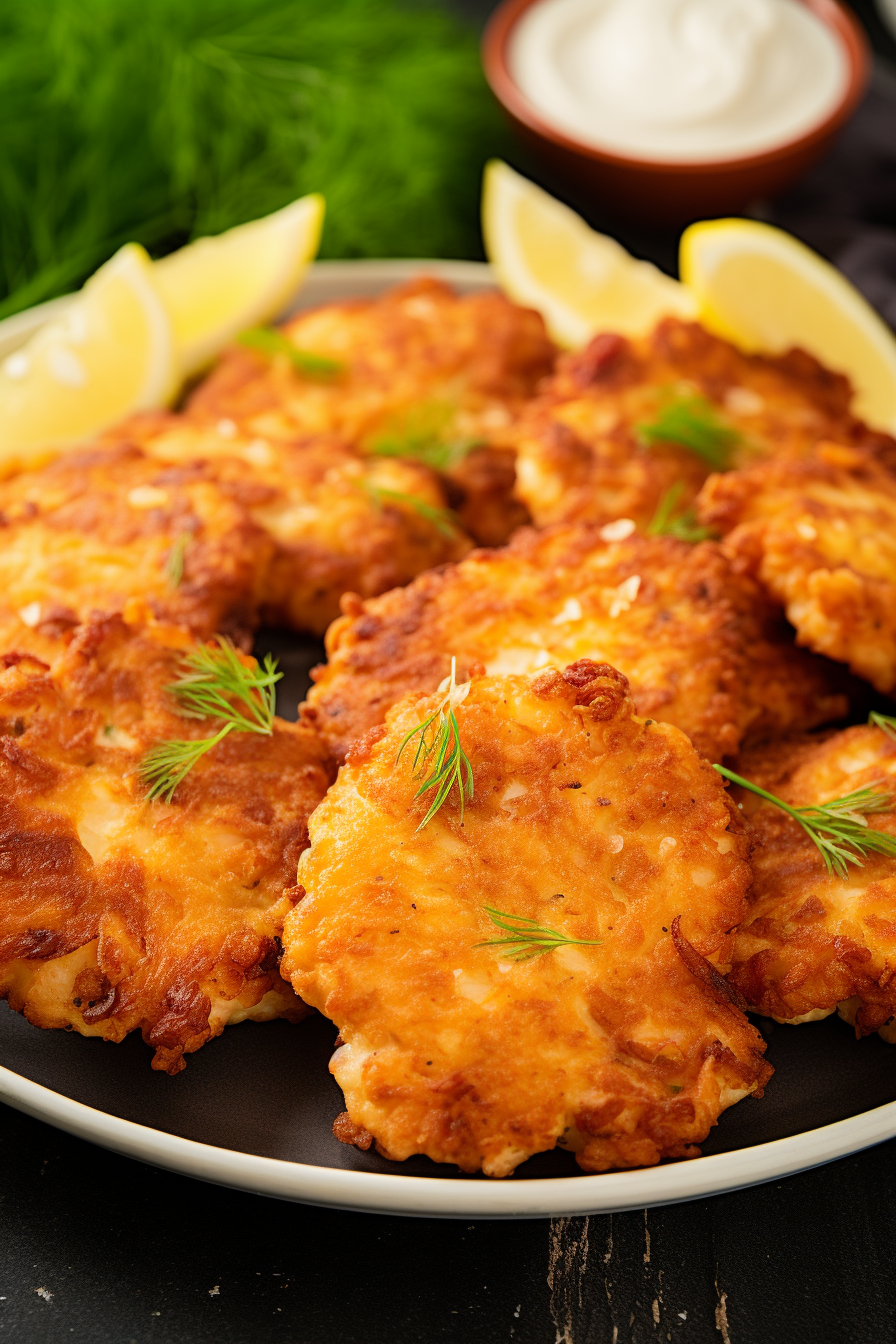 Cheesy Chicken Fritters