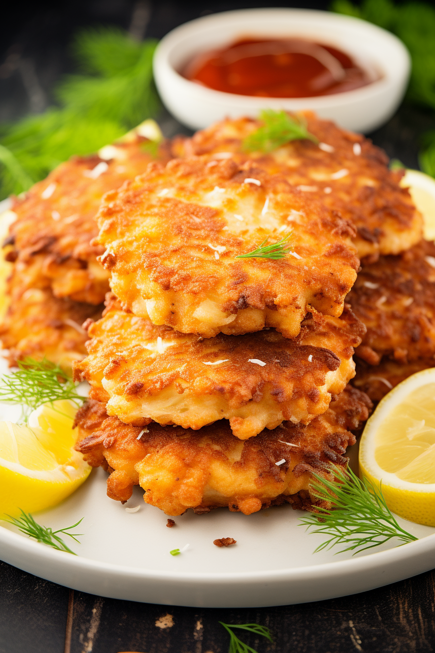 Cheesy Chicken Fritters