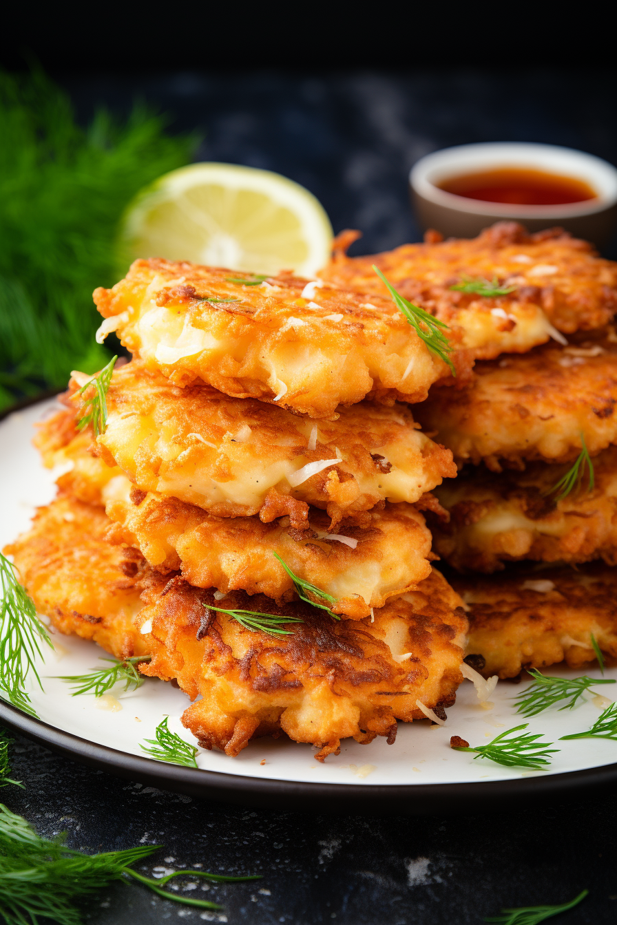 Cheesy Chicken Fritters