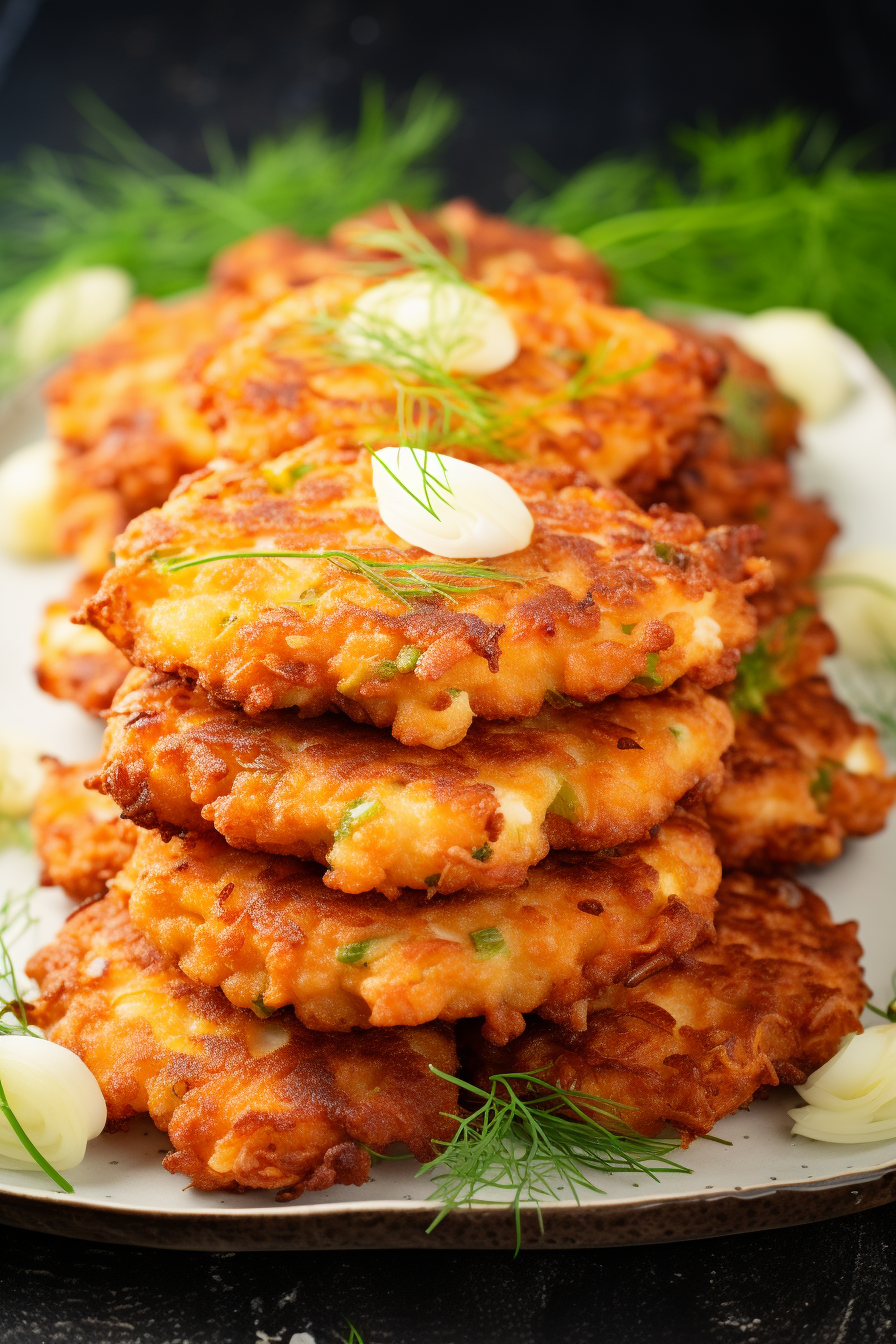 Cheesy Chicken Fritters