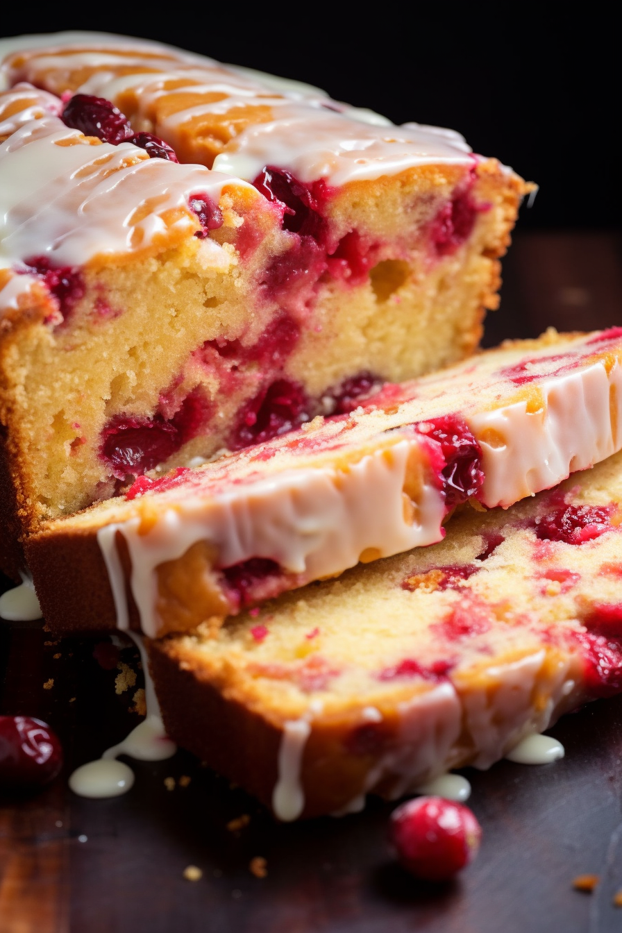 Cranberry Bread with Orange Glaze
