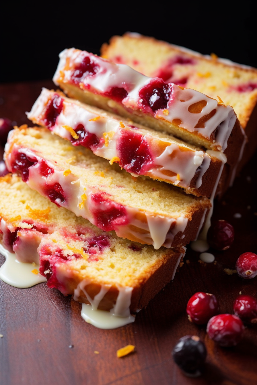Cranberry Bread with Orange Glaze