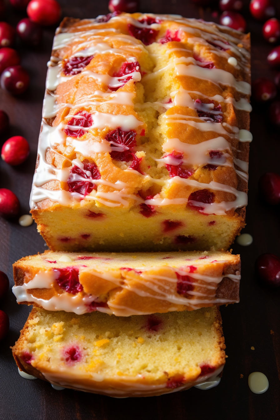 Cranberry Bread with Orange Glaze