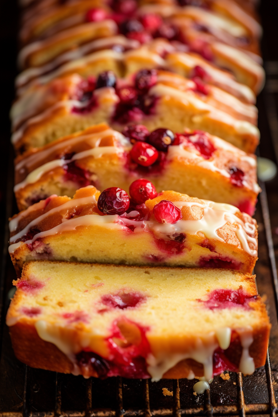 Cranberry Bread with Orange Glaze
