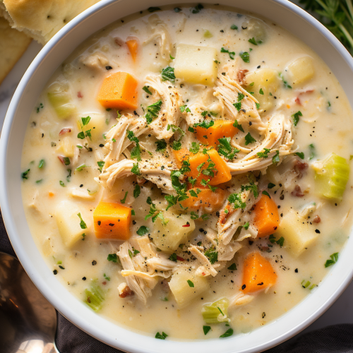 Crockpot Chicken Pot Pie Soup