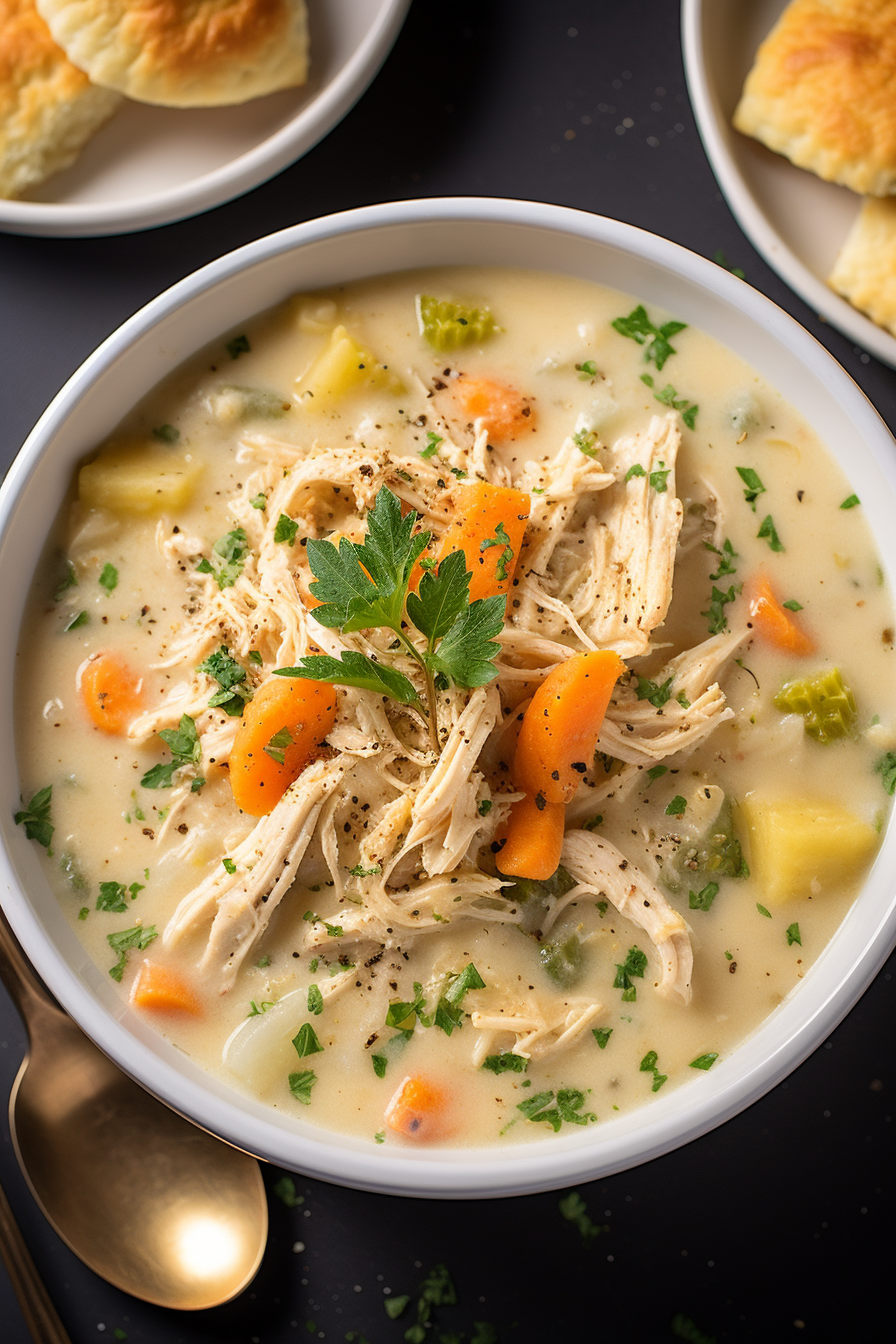 Crockpot Chicken Pot Pie Soup