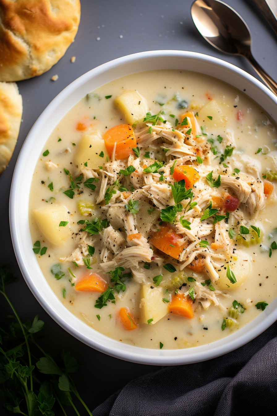 Crockpot Chicken Pot Pie Soup