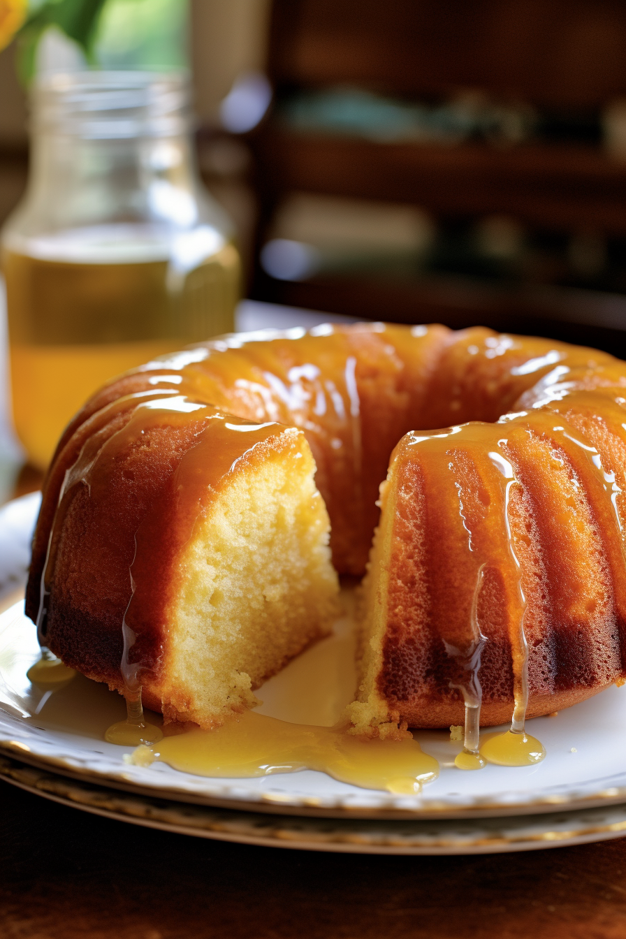 Kentucky Butter Cake With Rum Sauce