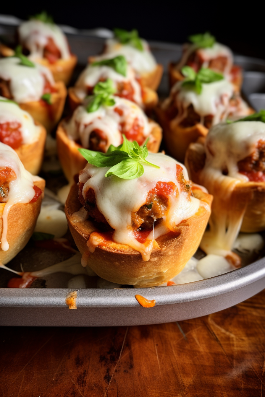 Meatball Sub Cupcakes