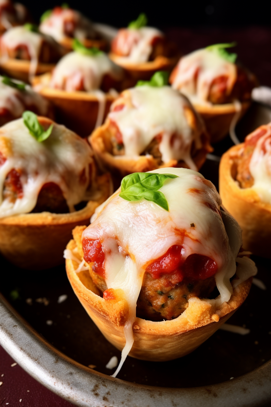 Meatball Sub Cupcakes