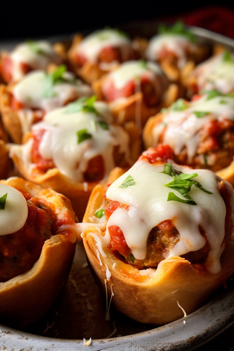 Meatball Sub Cupcakes