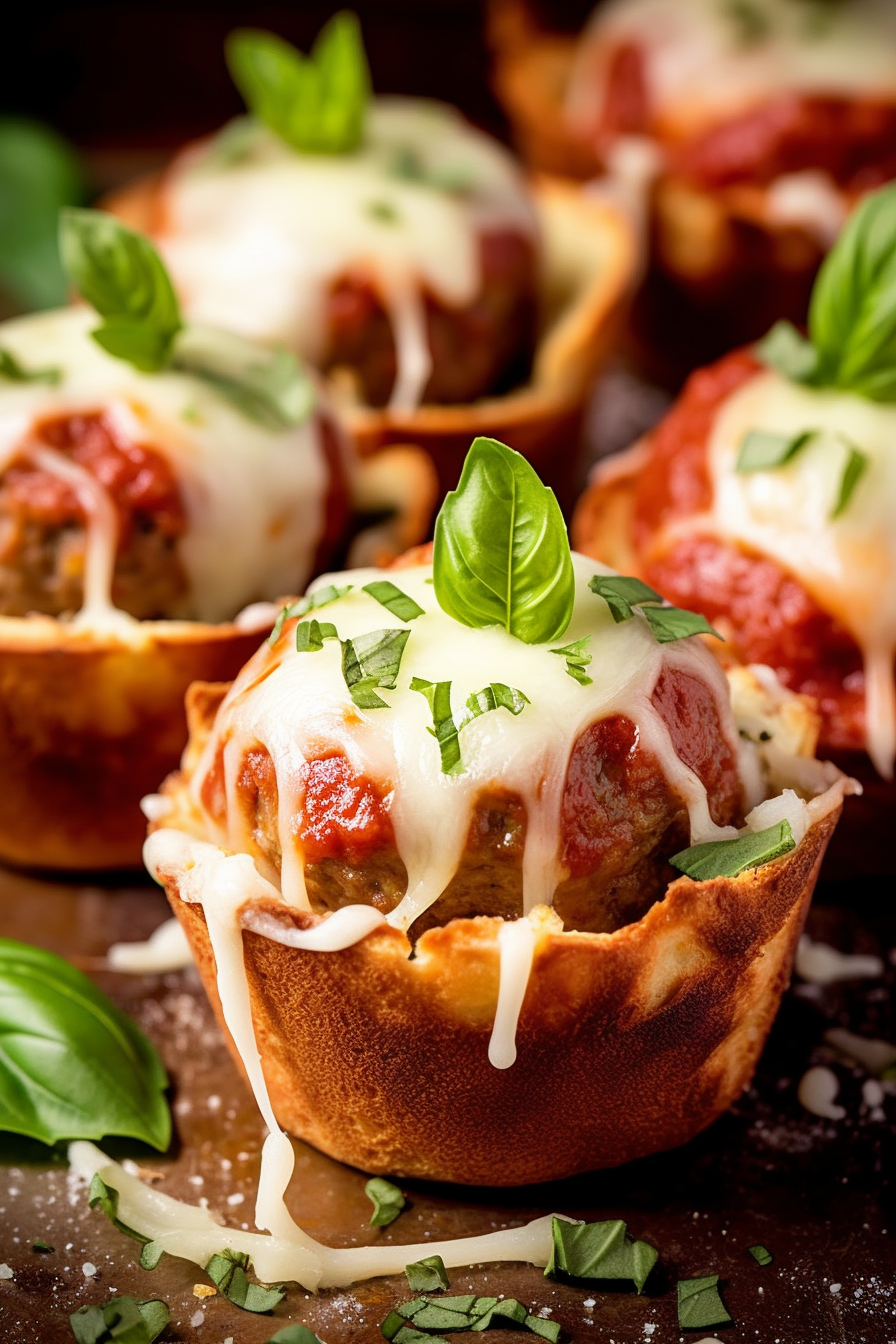 Meatball Sub Cupcakes