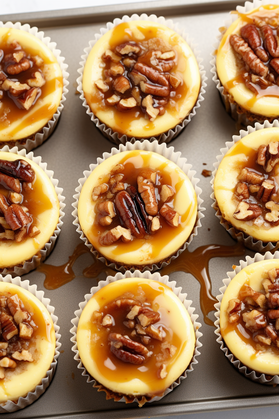 Mini Pecan Pie Cheesecakes