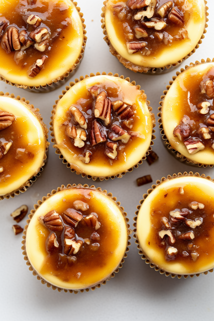 Mini Pecan Pie Cheesecakes