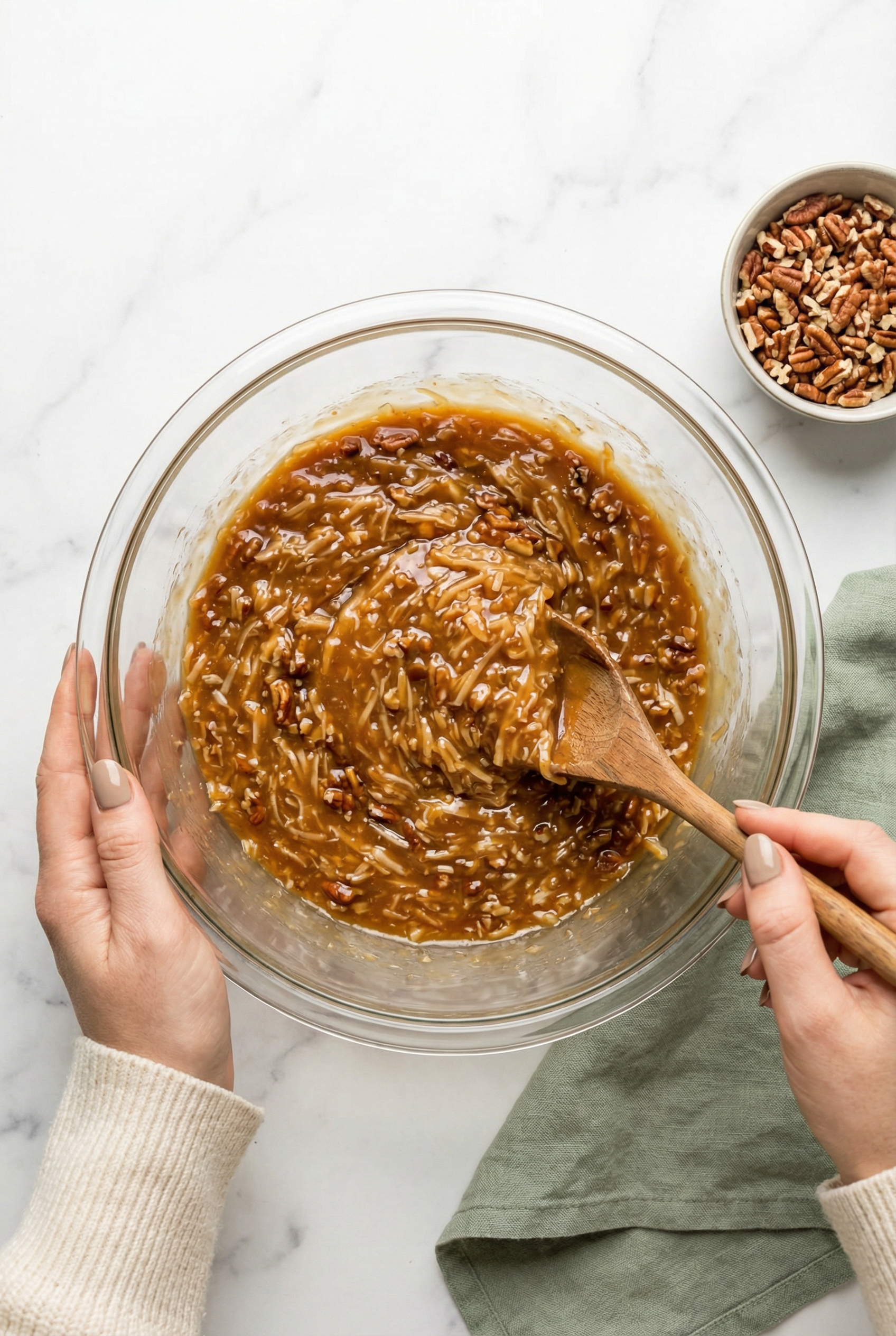 No-Bake Coconut Pecan Praline Cookies