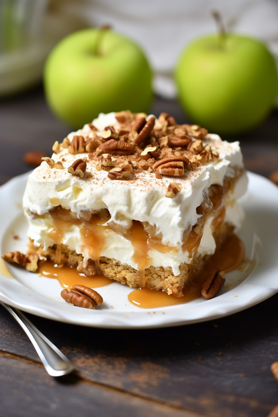 No-Bake Oatmeal Apple Pie Lasagna