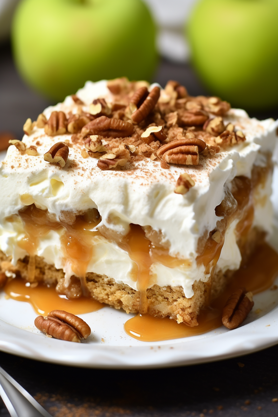 No-Bake Oatmeal Apple Pie Lasagna