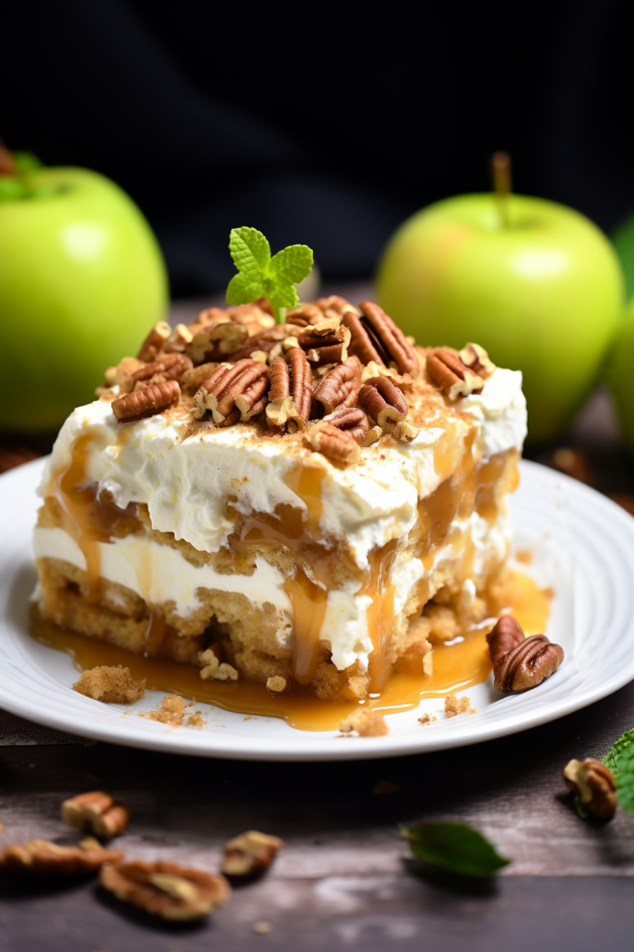 No-Bake Oatmeal Apple Pie Lasagna