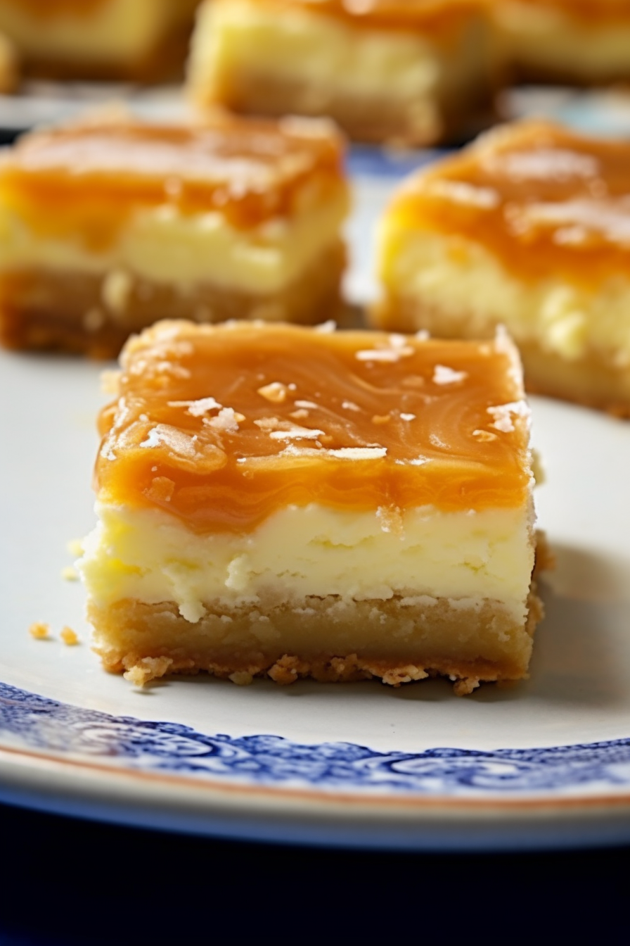 Ooey Gooey Salted Caramel Butter Cake Bars