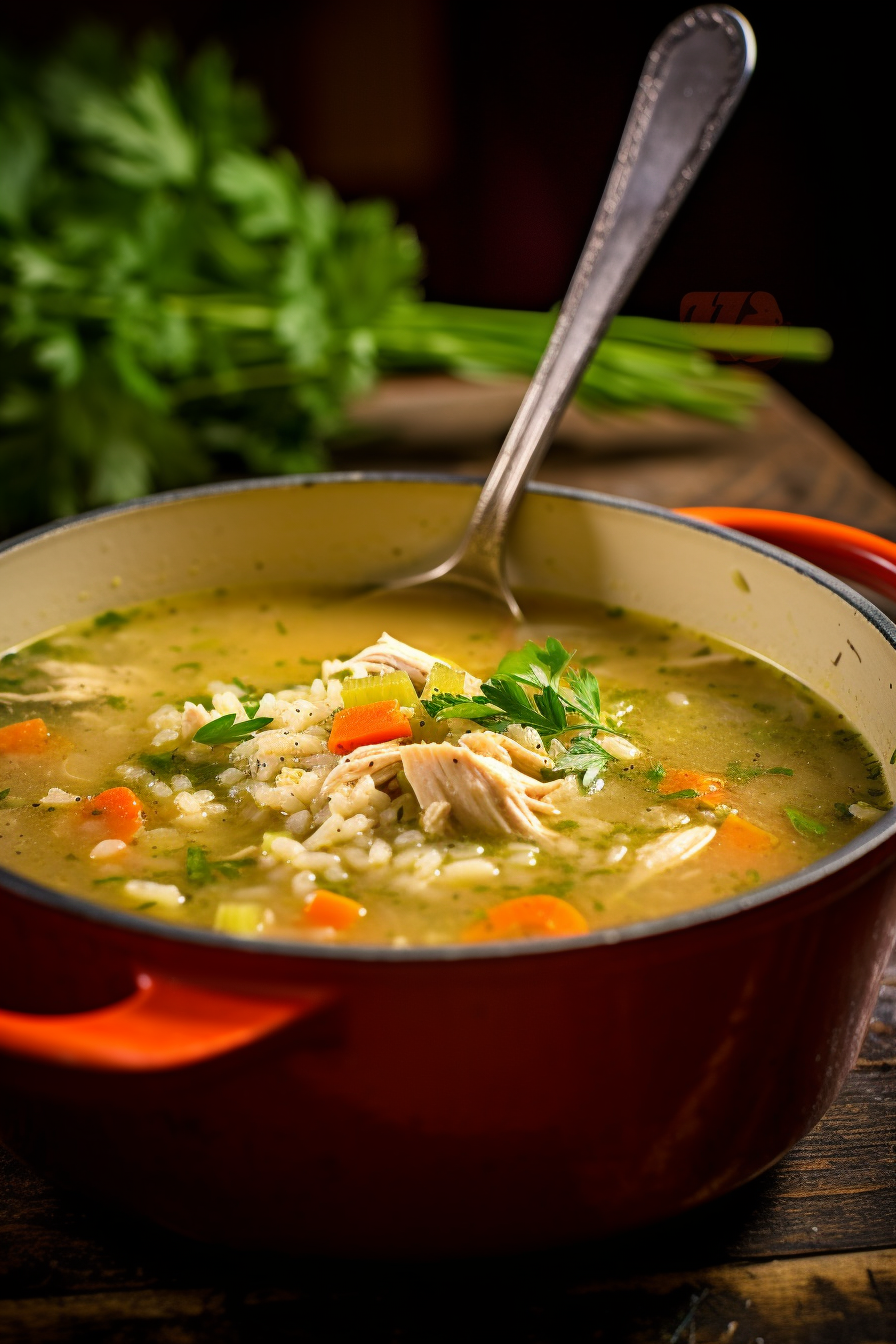 Ranch Chicken and Rice Soup