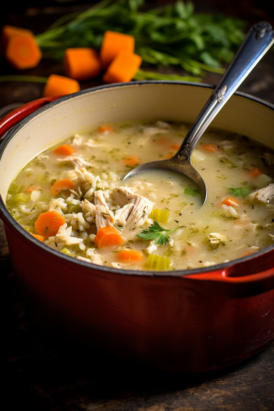 Ranch Chicken and Rice Soup