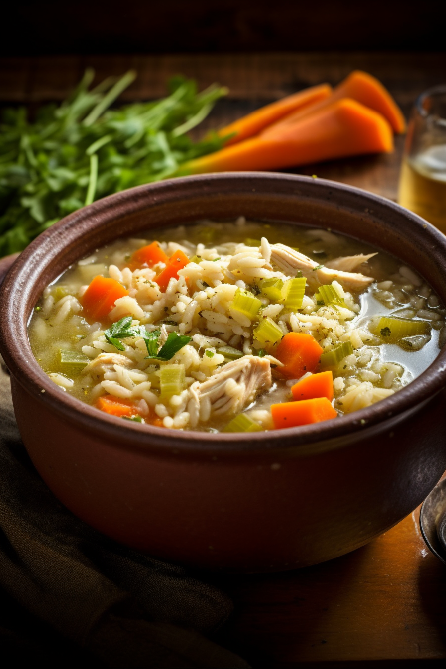 Ranch Chicken and Rice Soup