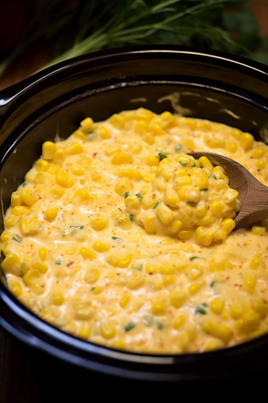 Slow Cooker Creamy Cheesy Corn