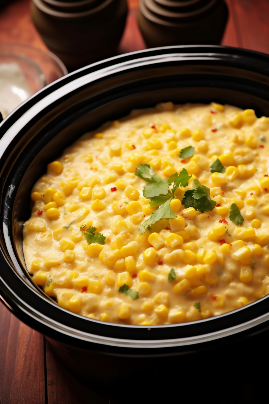 Slow Cooker Creamy Cheesy Corn