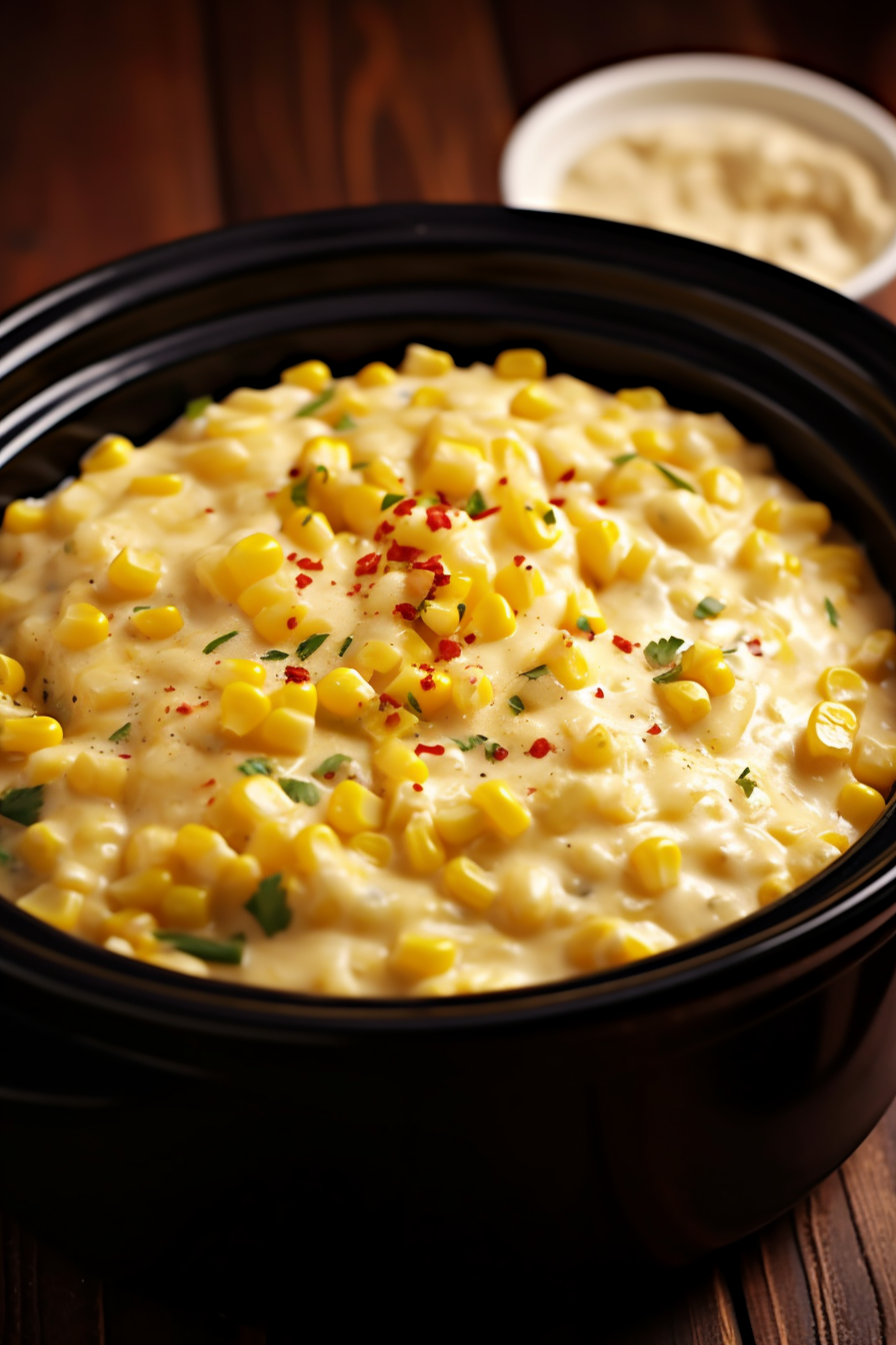 Slow Cooker Creamy Cheesy Corn