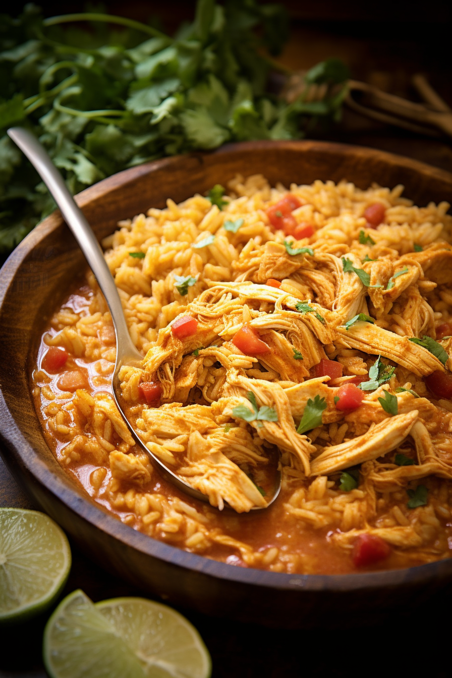 Slow Cooker Taco Chicken & Rice