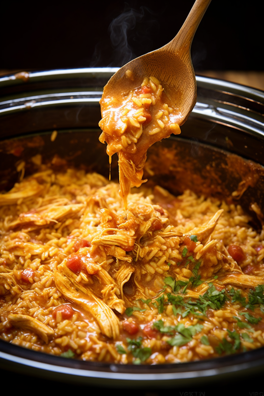 Slow Cooker Taco Chicken & Rice