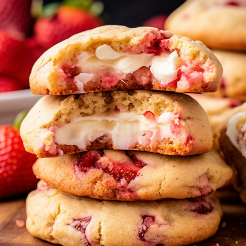 Strawberry Cheesecake Cookies