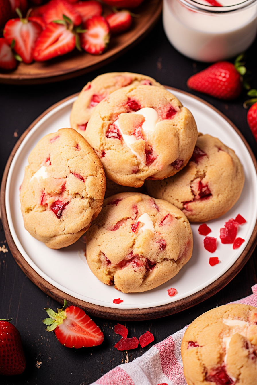 Strawberry Cheesecake Cookies