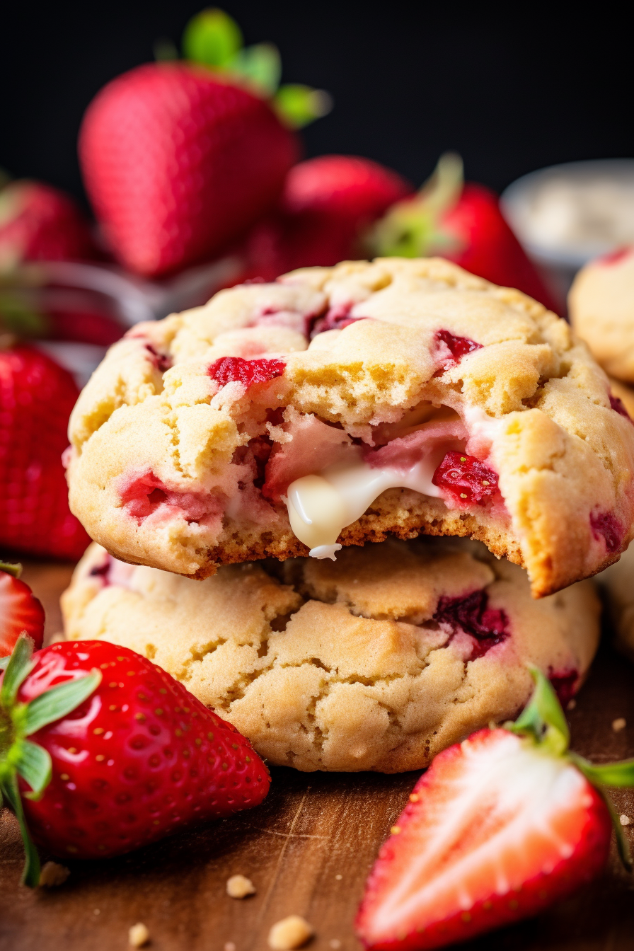 Strawberry Cheesecake Cookies