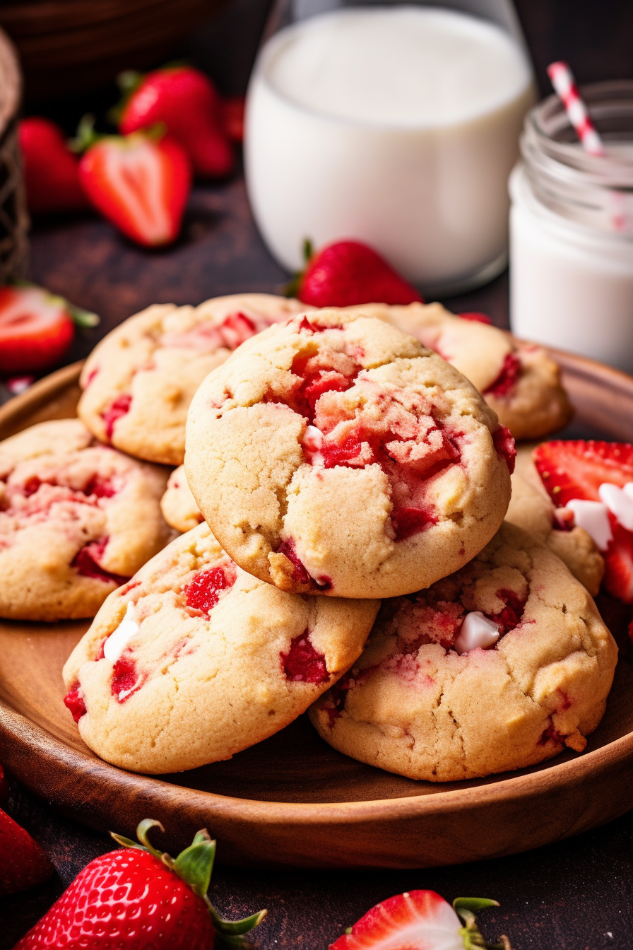 Strawberry Cheesecake Cookies