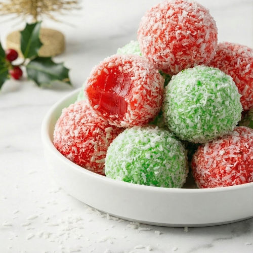 Mom’s Christmas Jello Balls