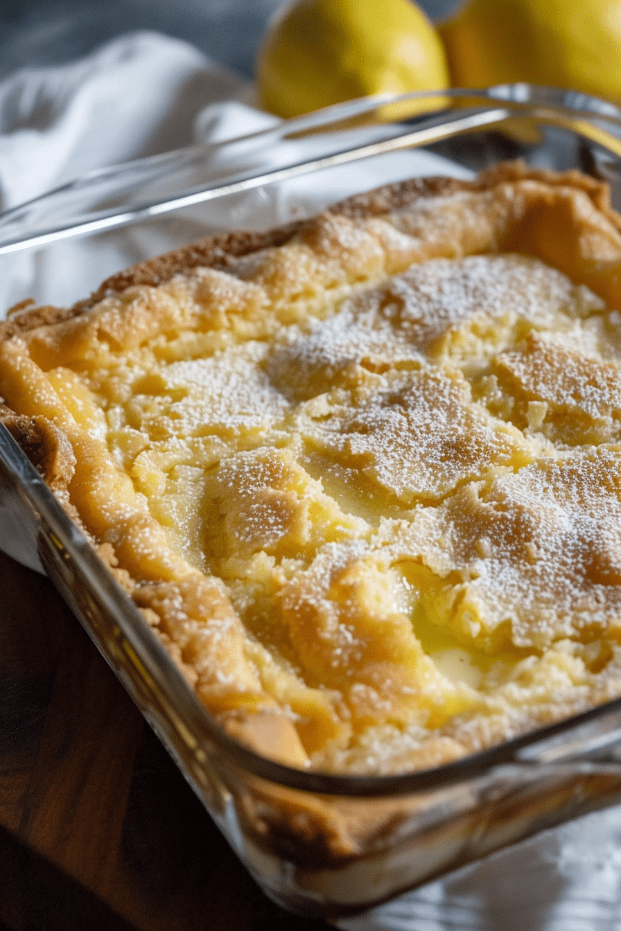 Lemon Cream Cheese Dump Cake