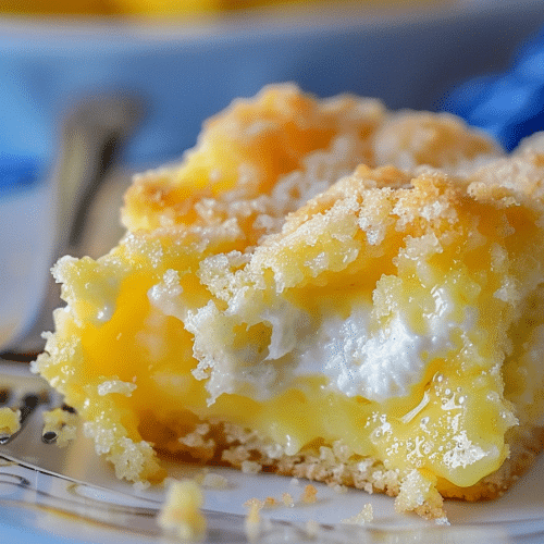Lemon Cream Cheese Dump Cake