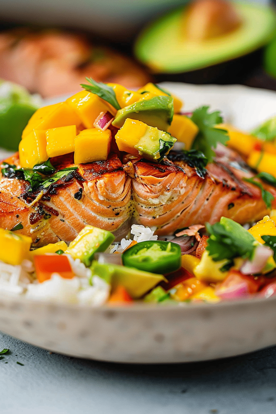Salmon with Mango Salsa